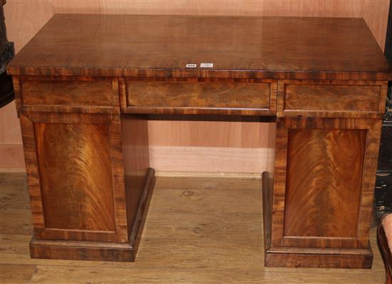 A Victorian mahogany desk, L.125cm